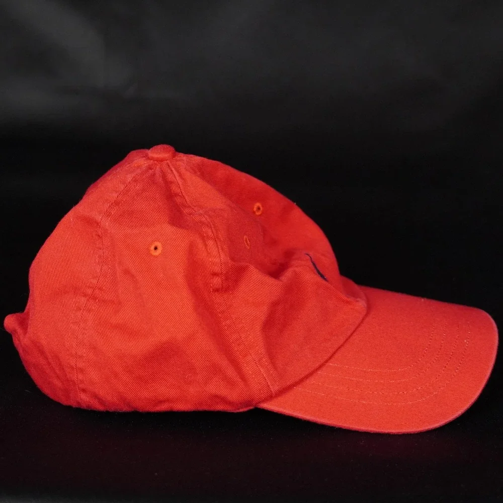 Vintage Polo Ralph Lauren Baseball Cap Mens Red Pony Logo Adjustable Hat